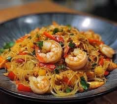 Singapore Style Prawn Vermicelli