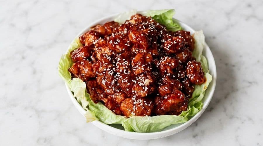 Crispy Honey Chilli Garlic Cauliflower