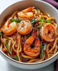 Szechuan Prawn Chow Mein
